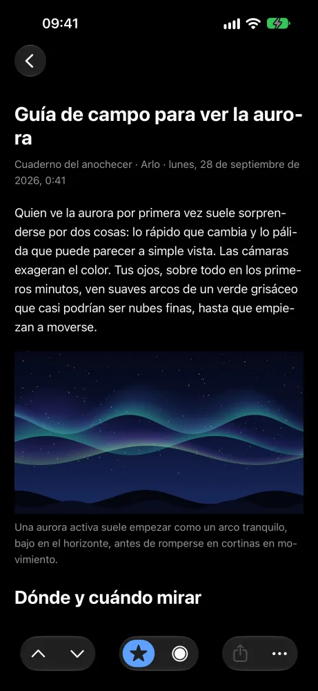 El lector de noche